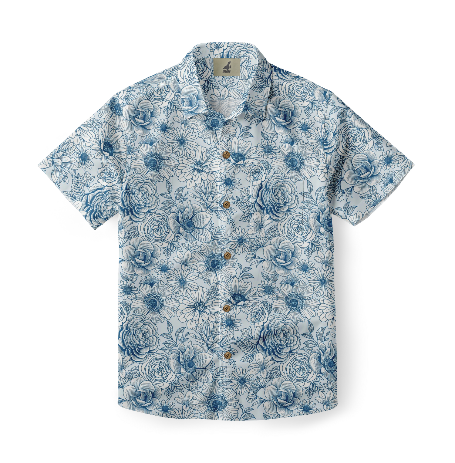 Blue Floral Impressions