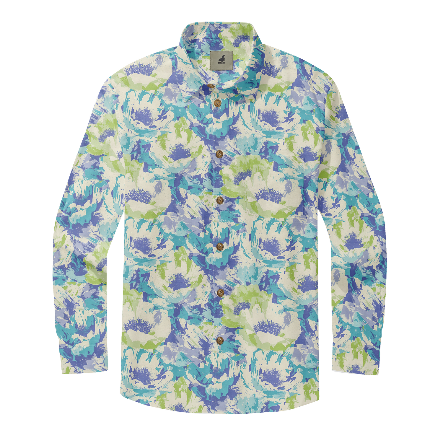 Ocean Blossom Breeze Long Sleeve Shirts