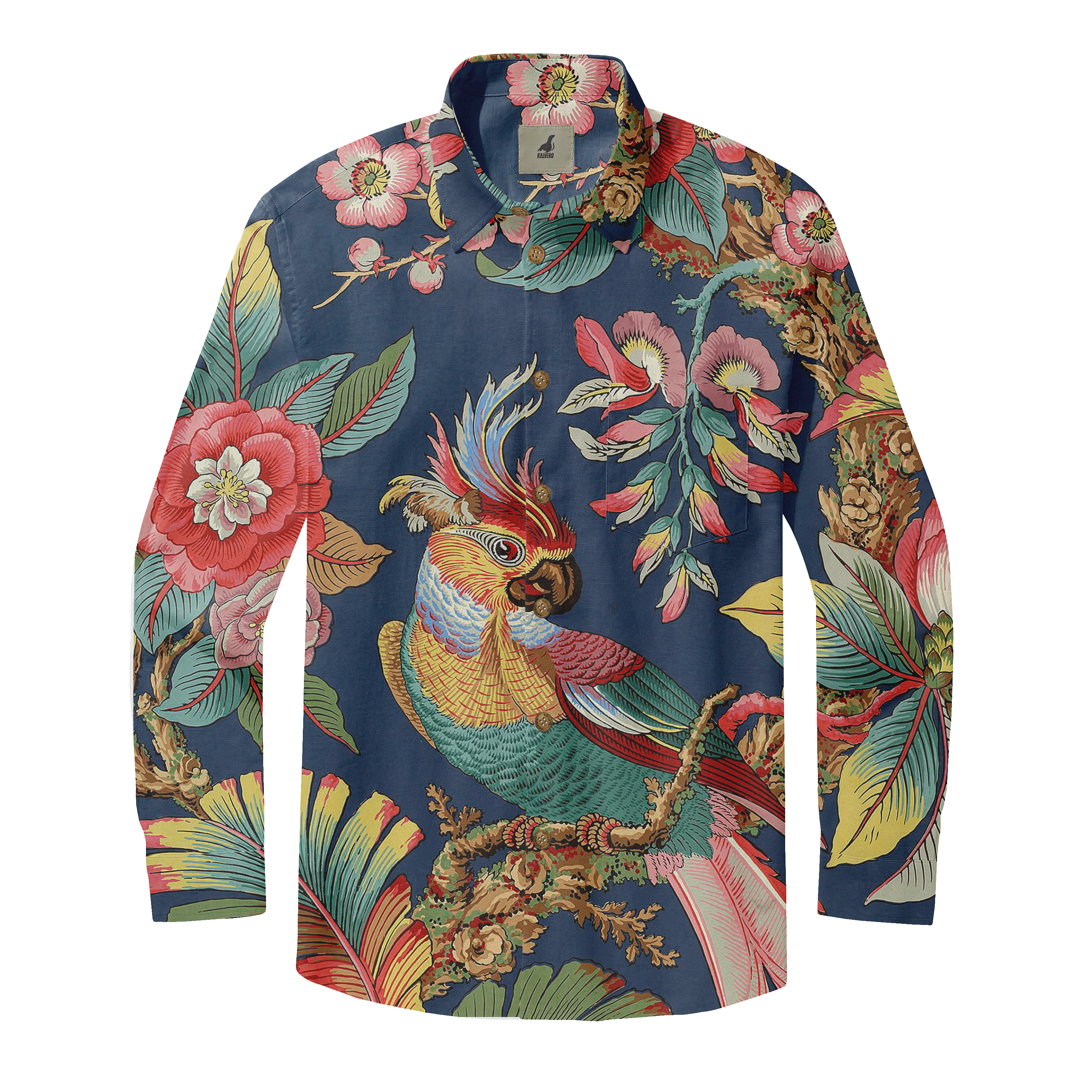 Tropical Aviary Long Sleeve Shirts