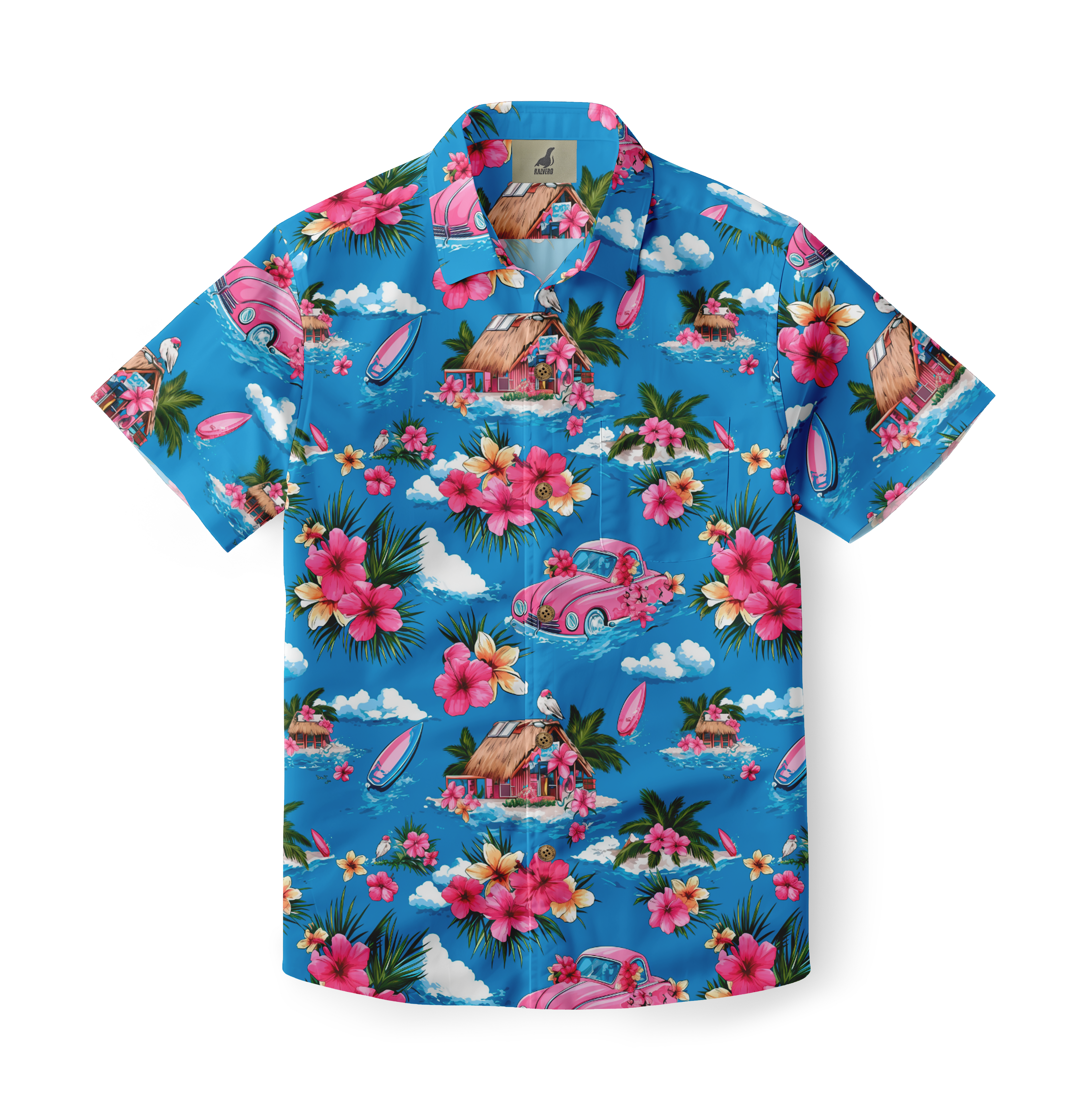 Tropical Summer Vibes Short-Sleeve Shirt