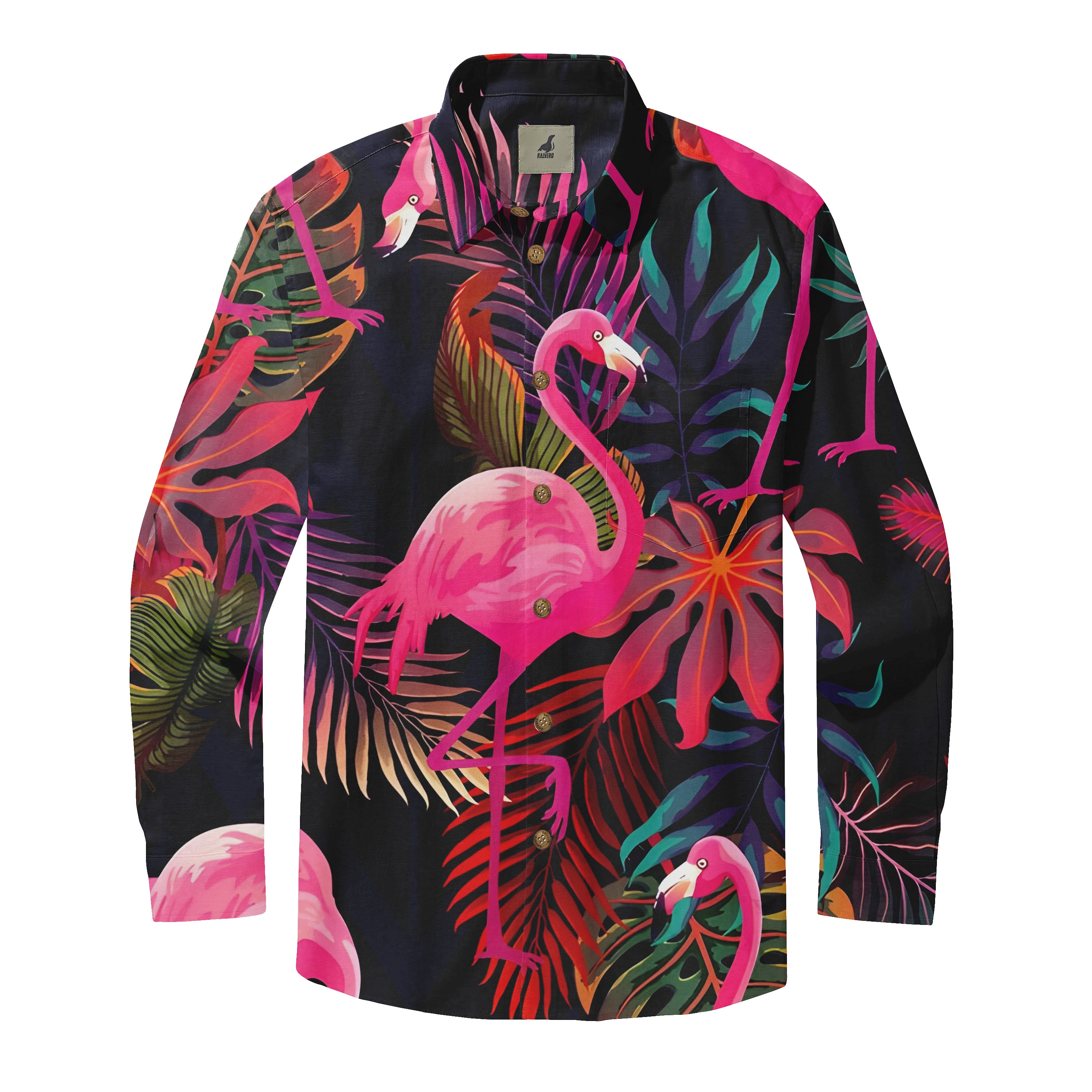 Flamingo Wonderland Long Sleeve Shirts