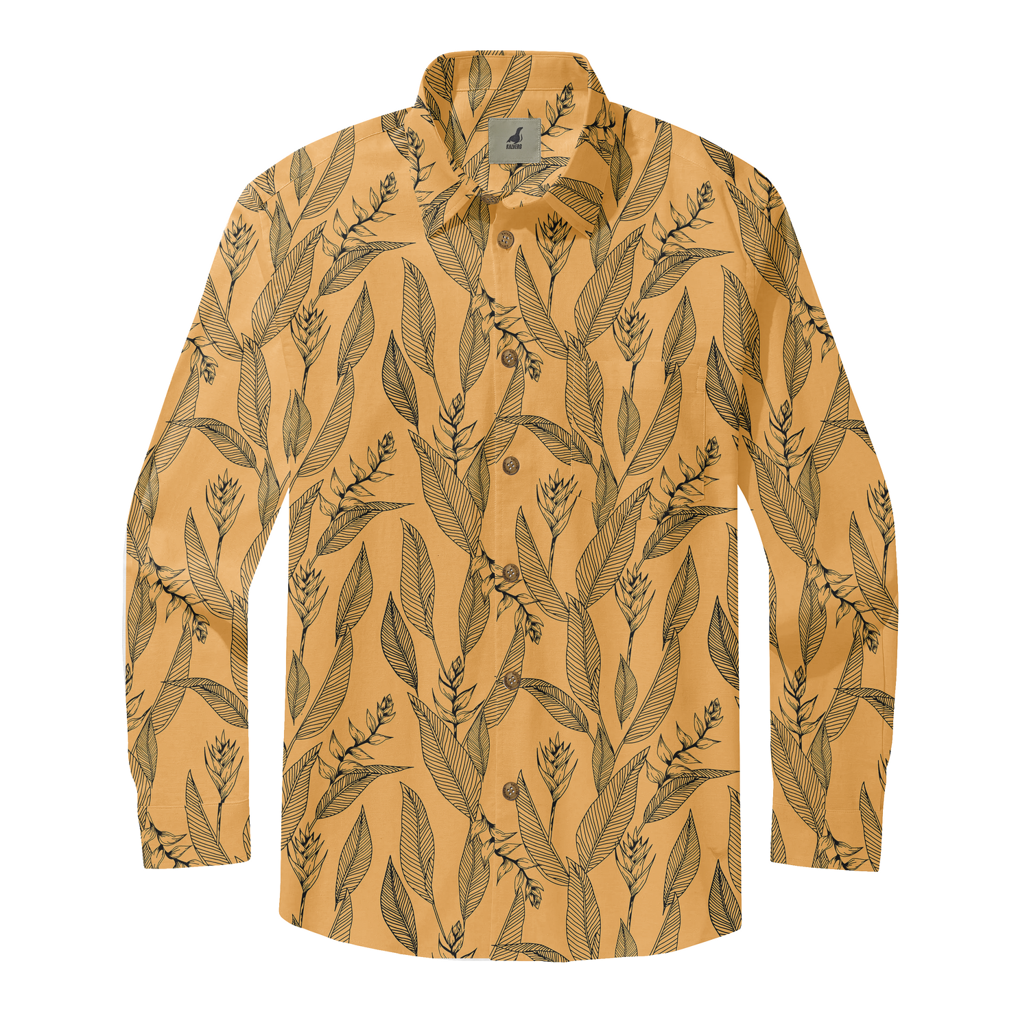 Golden Flora Long Sleeve Shirts