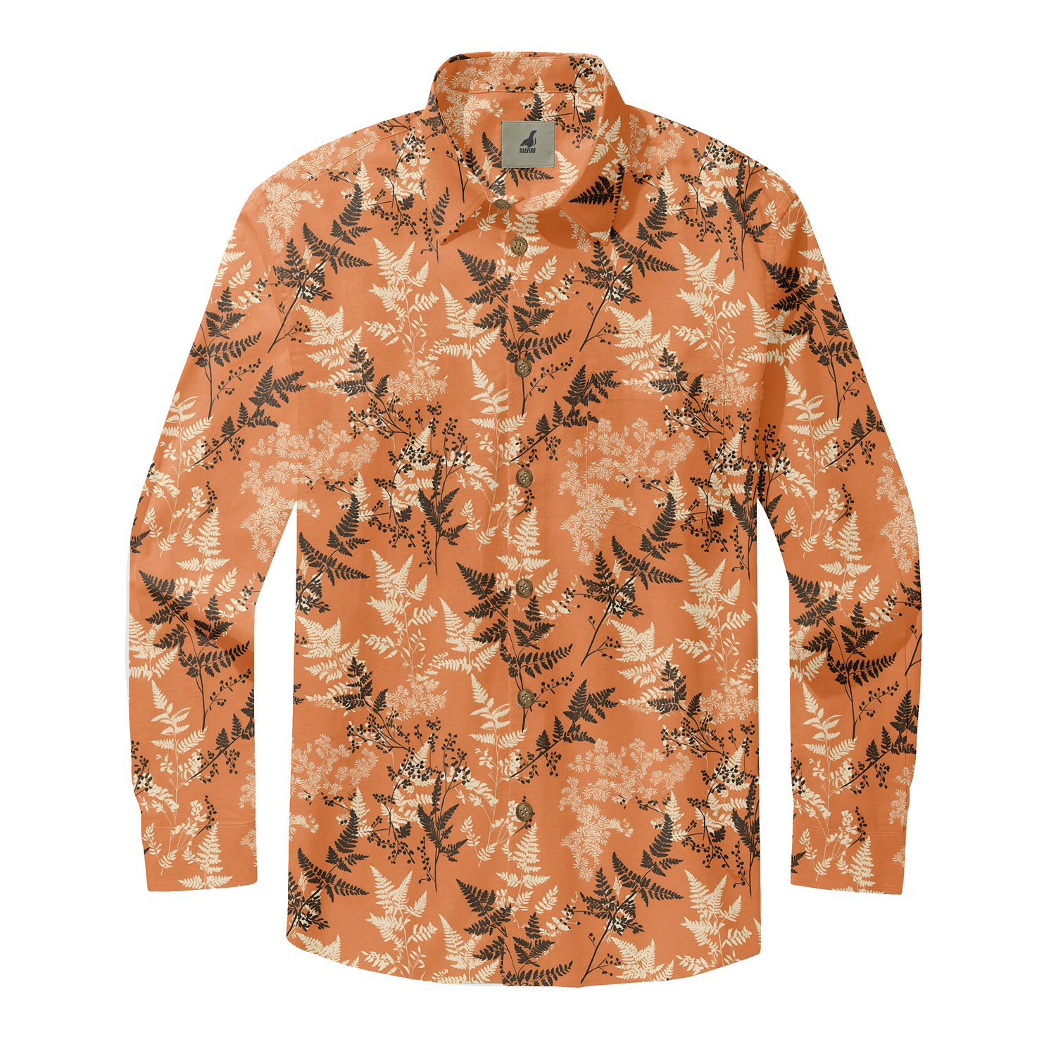 Autumn Fern Elegance Long Sleeve Shirts