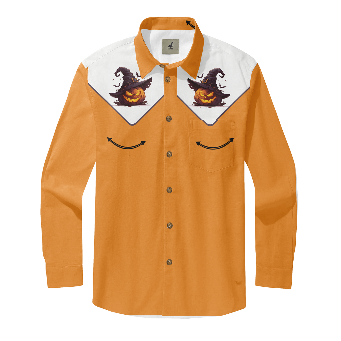 Pumpkin Wizard Long Sleeve Men&