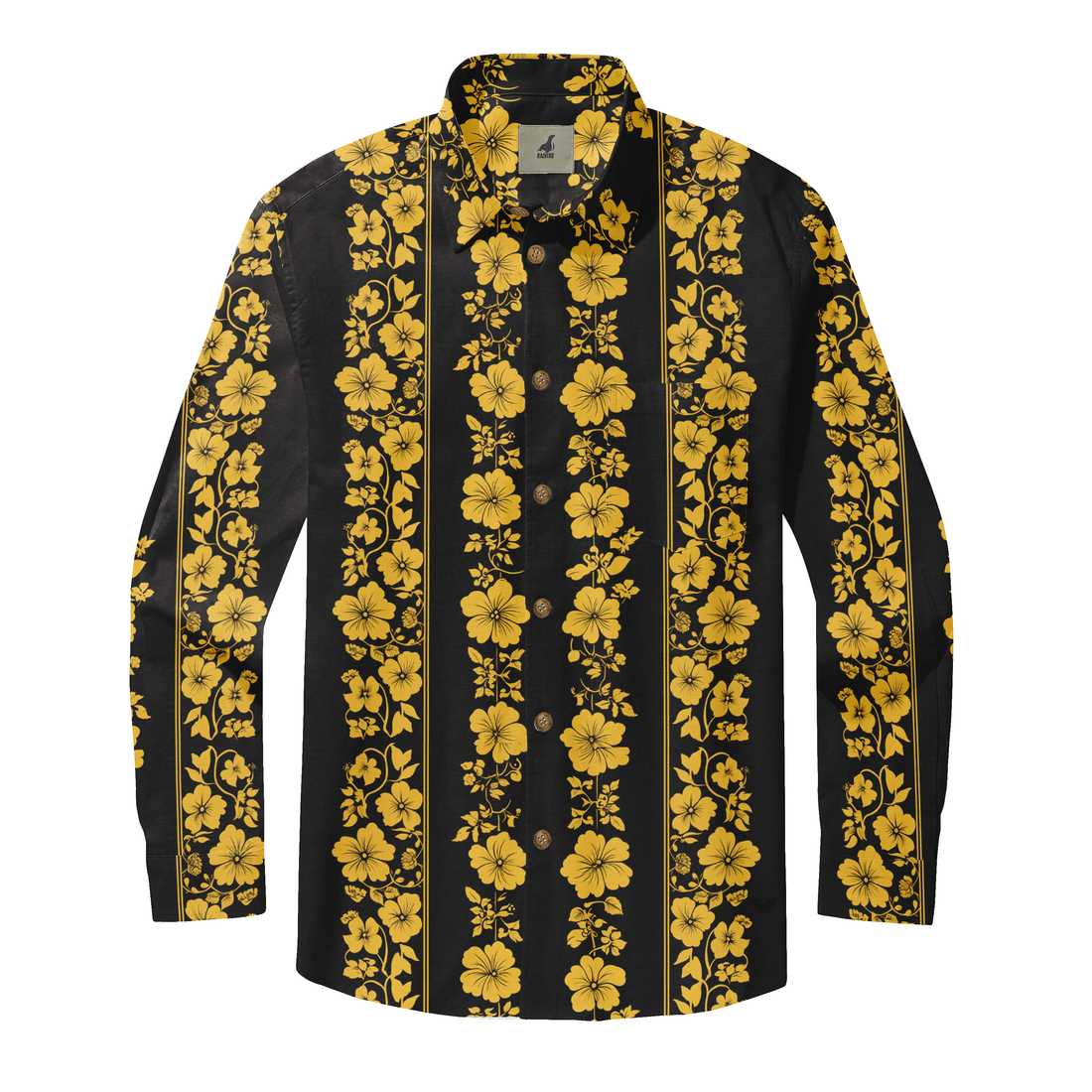 Golden Bloom Long Sleeve Shirts