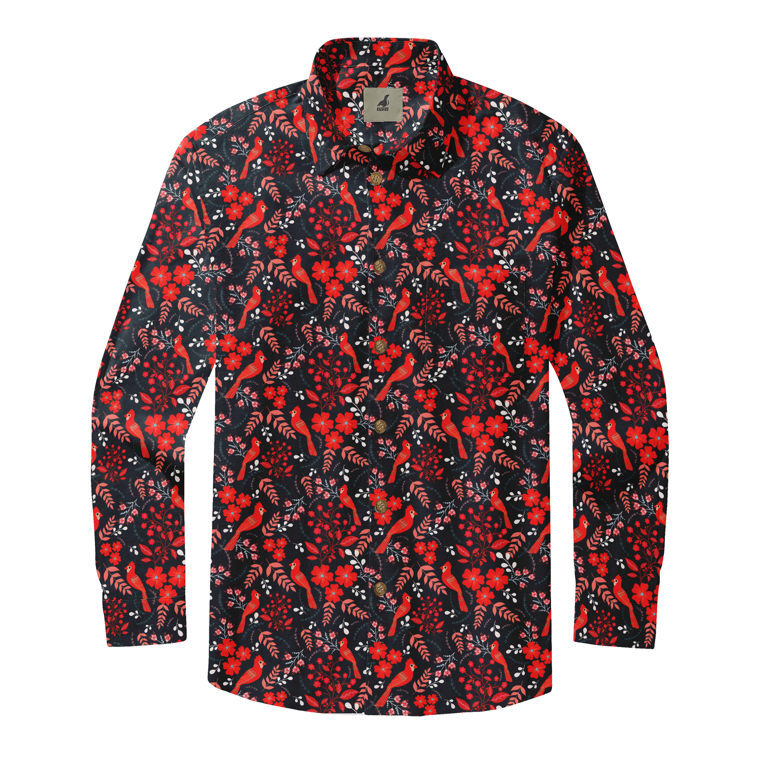 Tropical Flame Long Sleeve Shirts