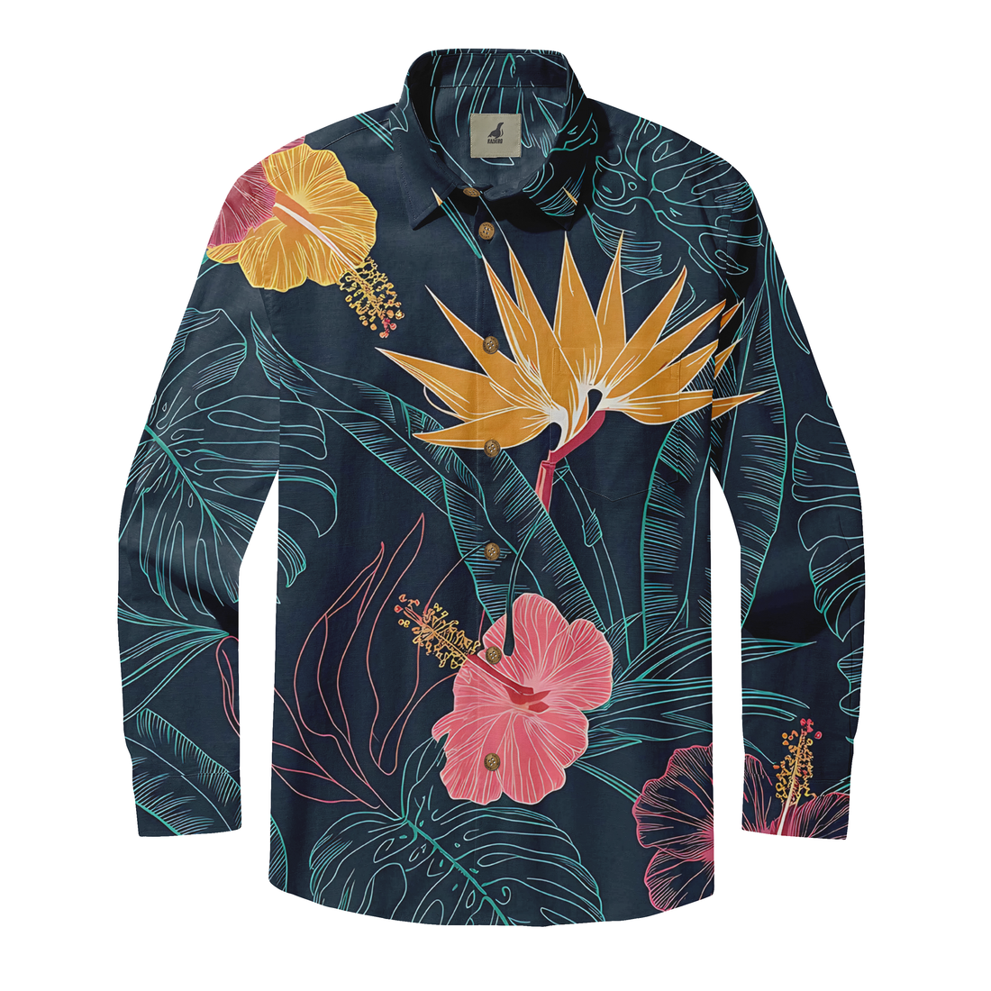 Tropical Allure Long Sleeve Shirts