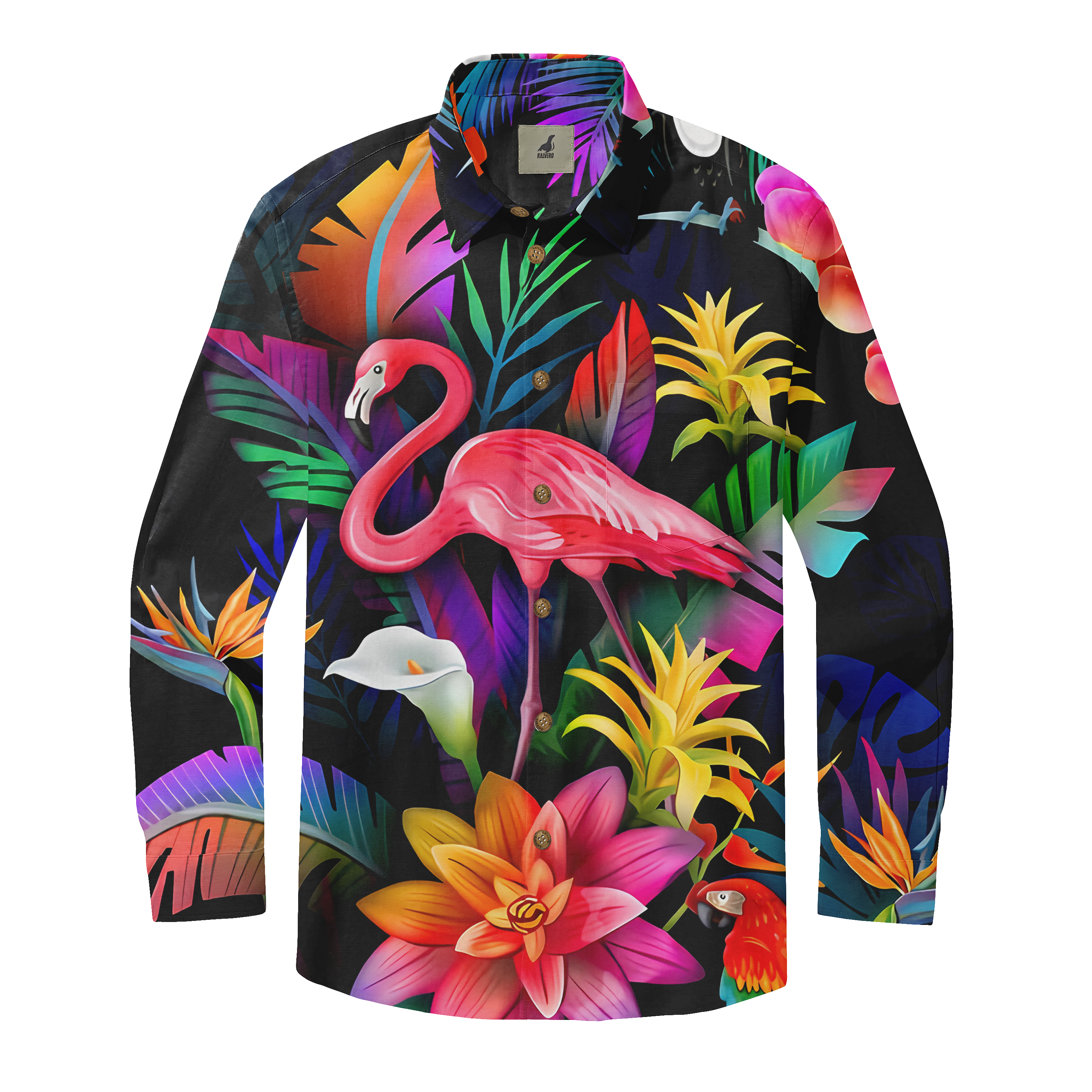 Tropical Vivid Long Sleeve Shirts