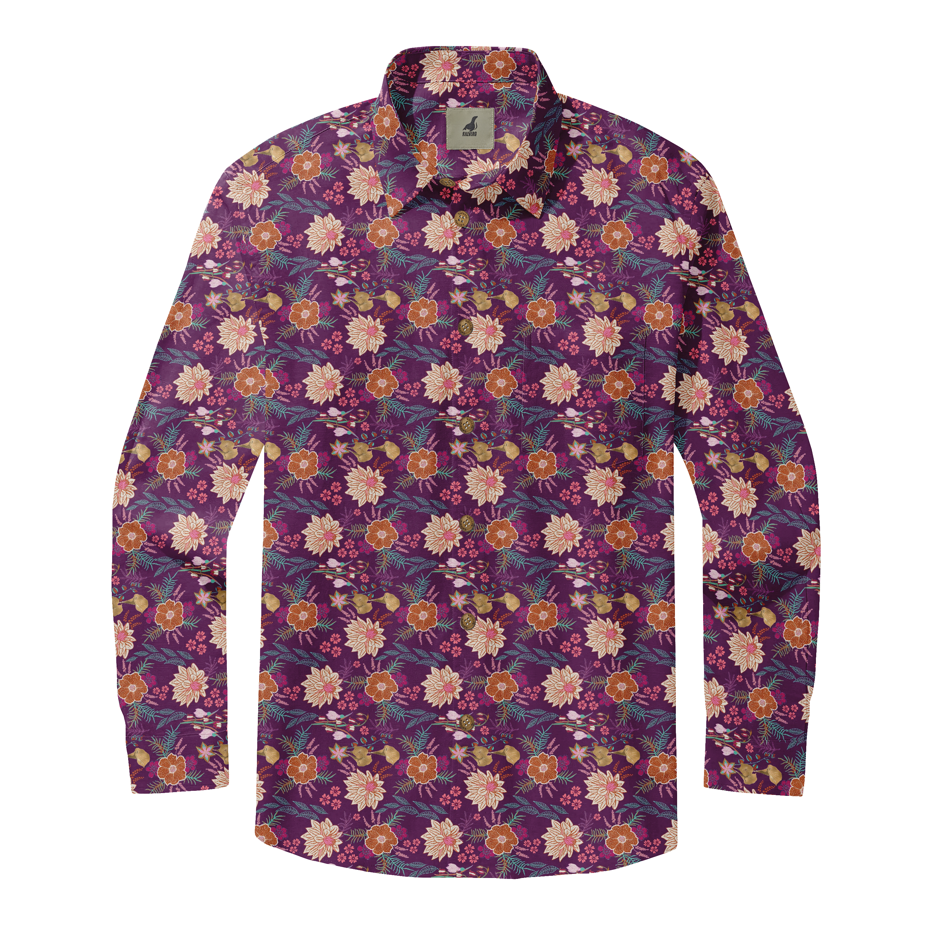 Twilight Blooms Long Sleeve Shirts