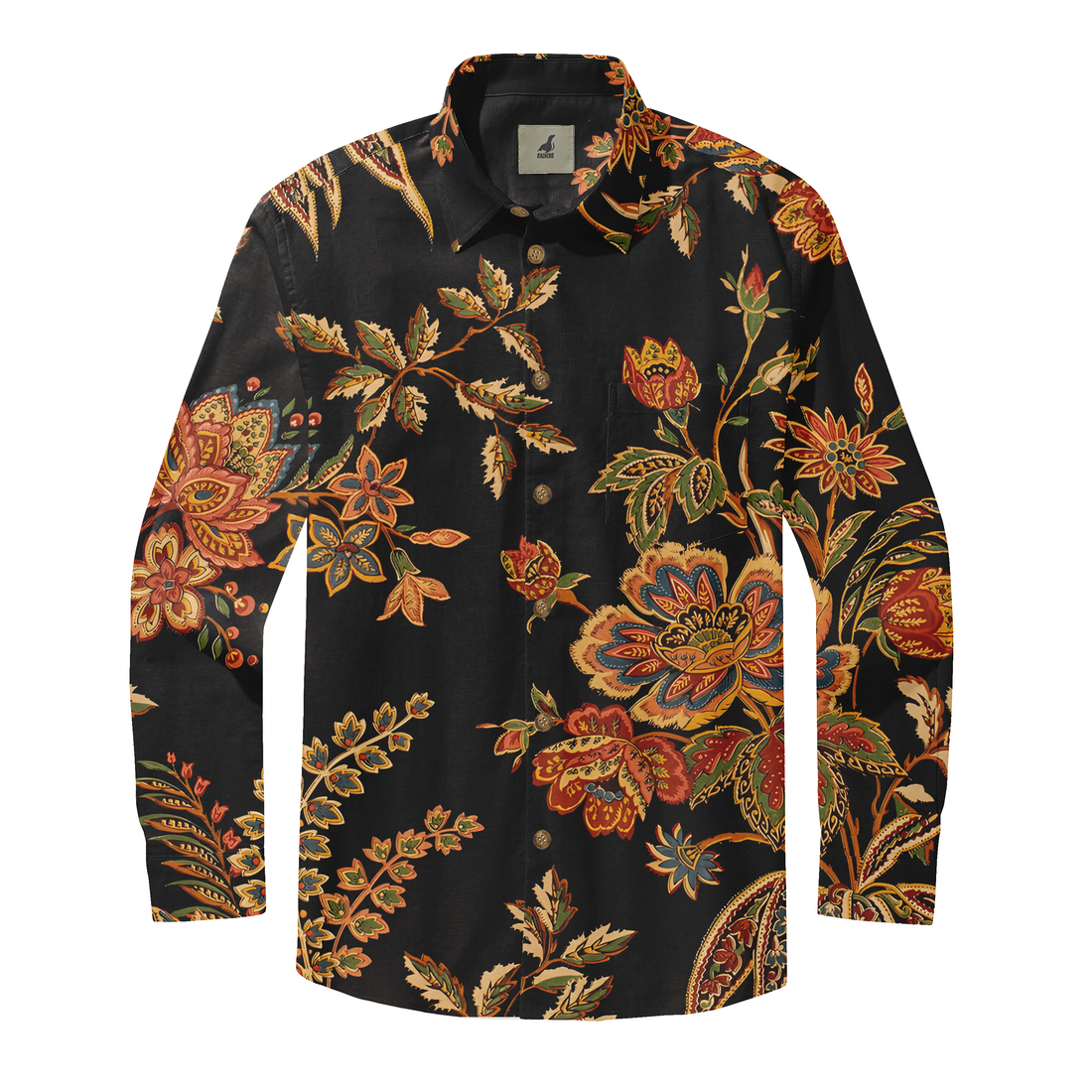 Floral Elegance Long Sleeve Shirts