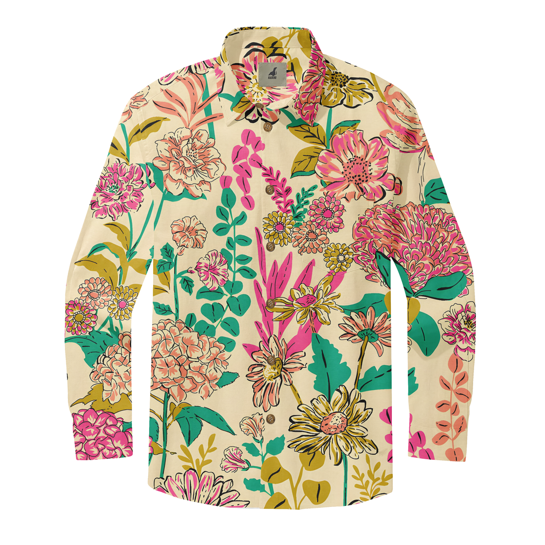 Colorful Meadow Long Sleeve Shirts