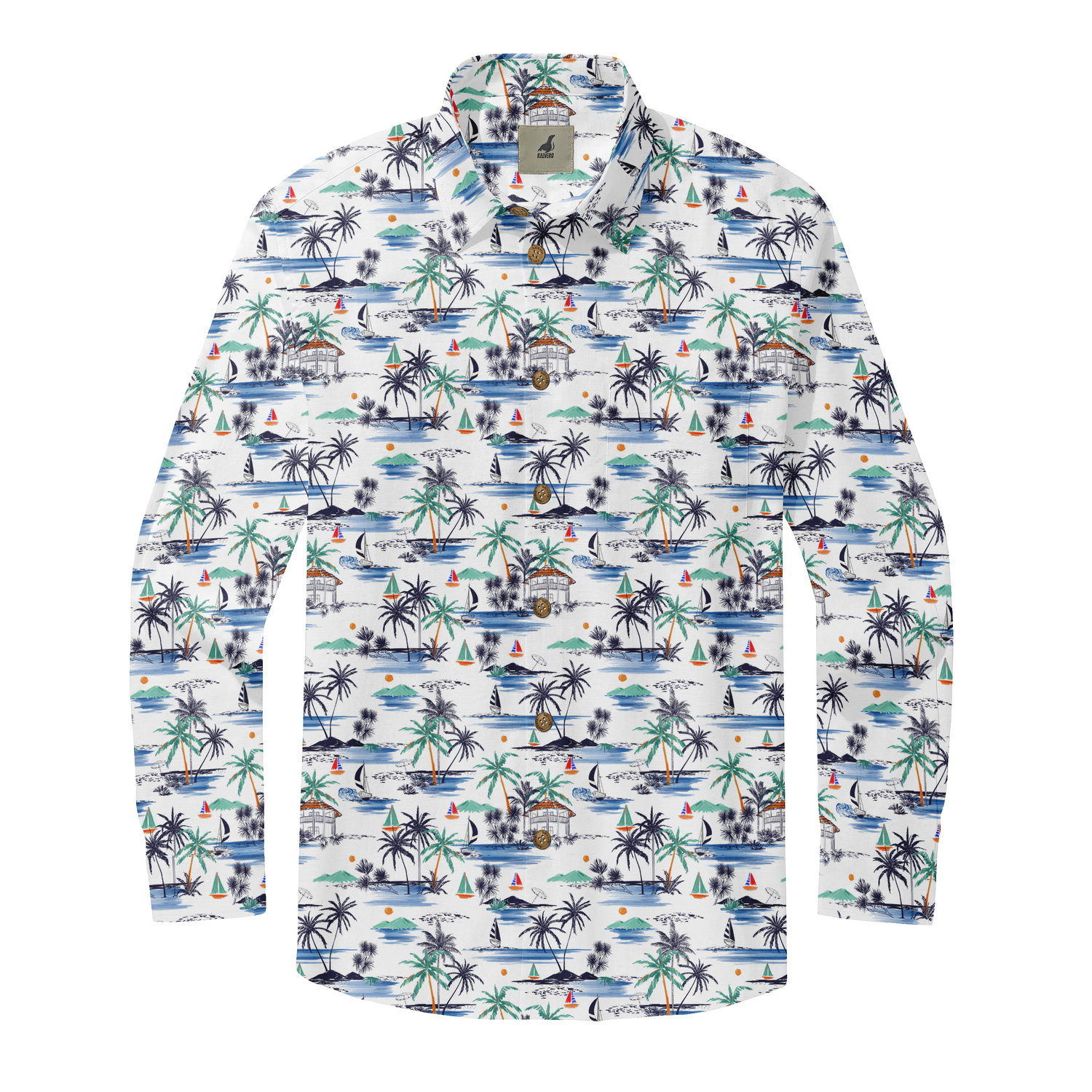 Tropical Glimmers Long Sleeve Shirts