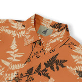 Autumn-themed shirt with a delicate fern design.