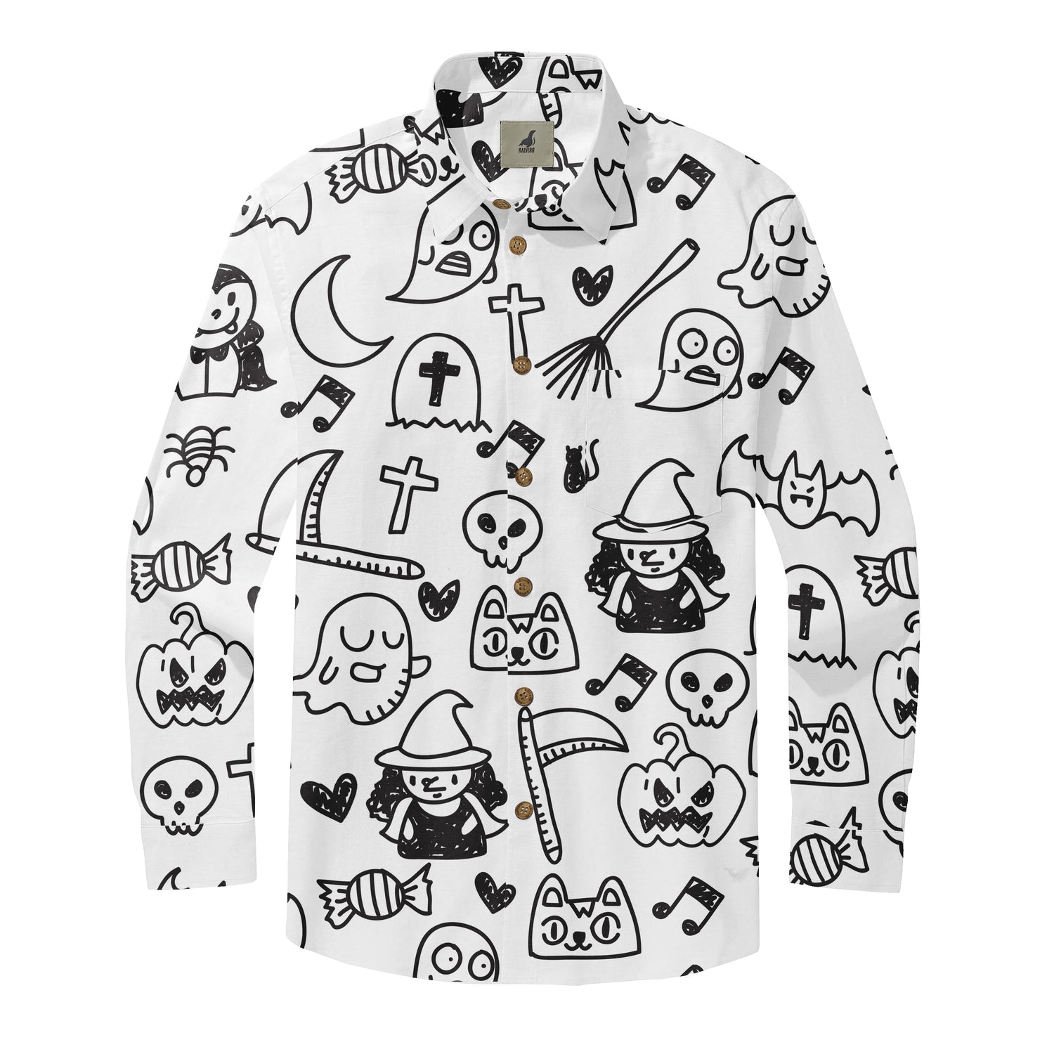 Spooky Doodles Long Sleeve Shirt