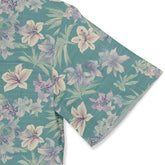 Pastel floral pattern shirt with a serene and elegant vibe.